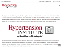 Tablet Screenshot of hypertensioninstitute.com